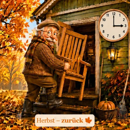 Im Herbst wird die Uhr eine Stunde zurückgestellt