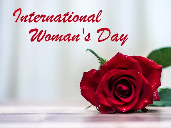 A greeting card for International Women's Day