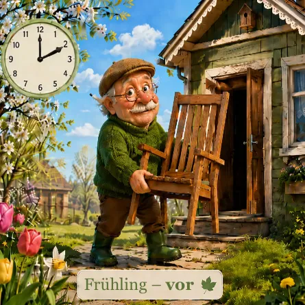 Im Frühling wird die Uhr eine Stunde vorgestellt