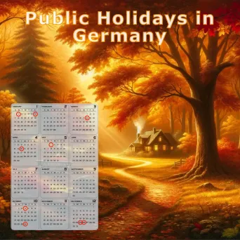 Kalender der offiziellen Feiertage in Deutschland (Herbst)