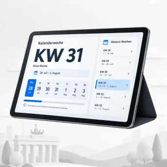 Kalenderwoche und Liste aller Wochen in Deutschland