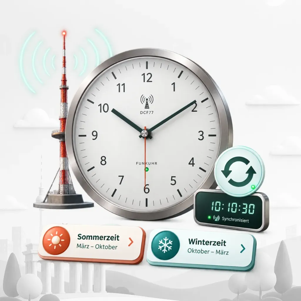Online-Uhr mit Sekunden in Deutschland