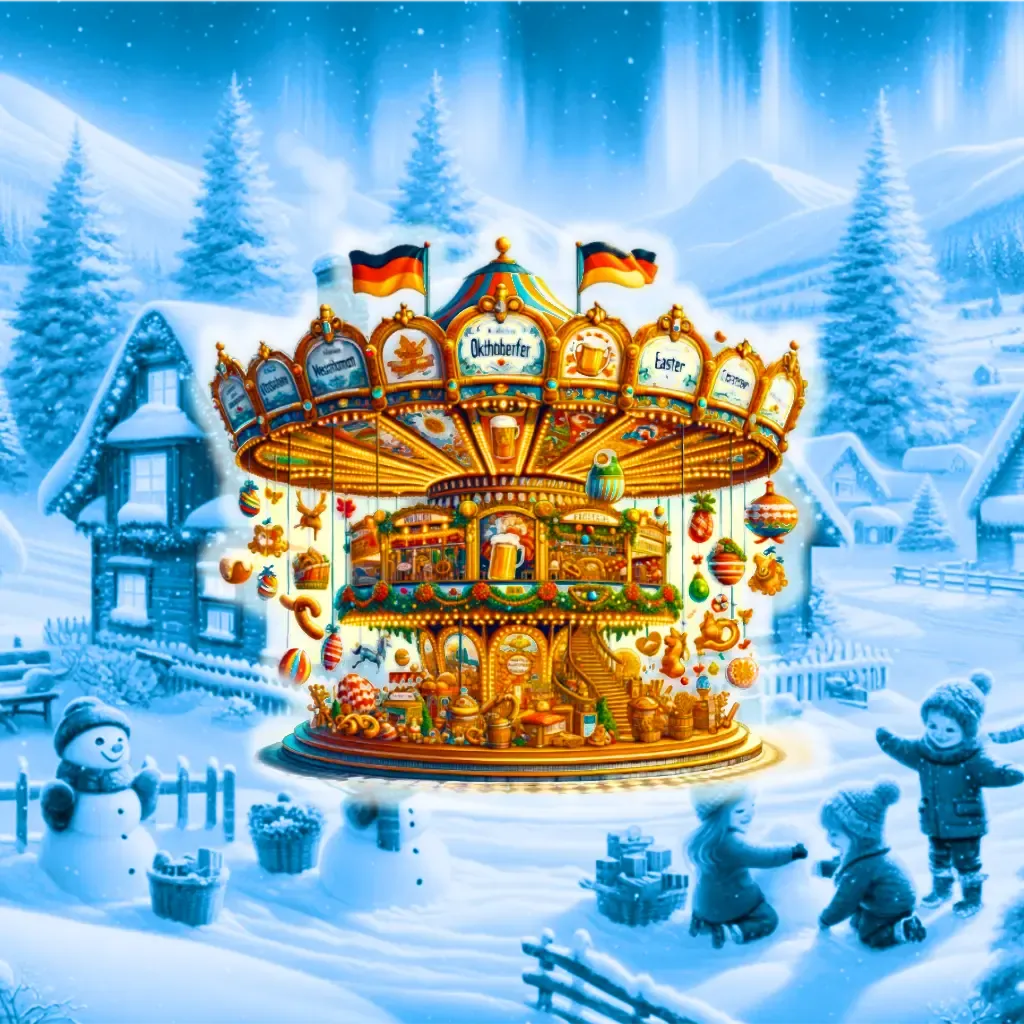 Beliebte Winterfeste in Deutschland im Januar, Februar und Dezember.